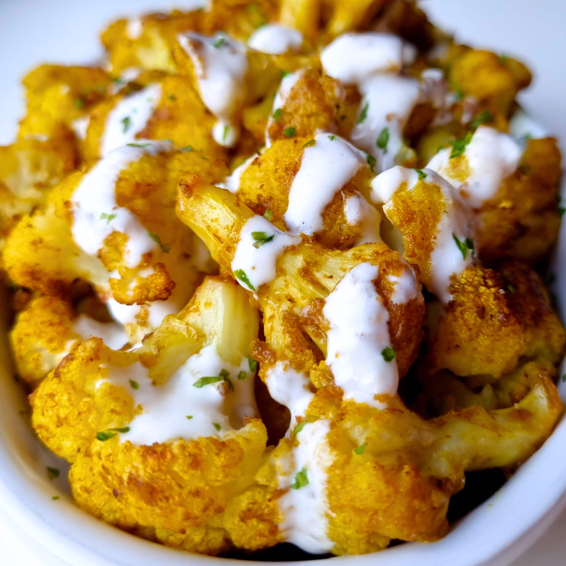 Recept voor kerriebloemkool. Makkelijk om te maken, budget-friendly en goed voor de lijn