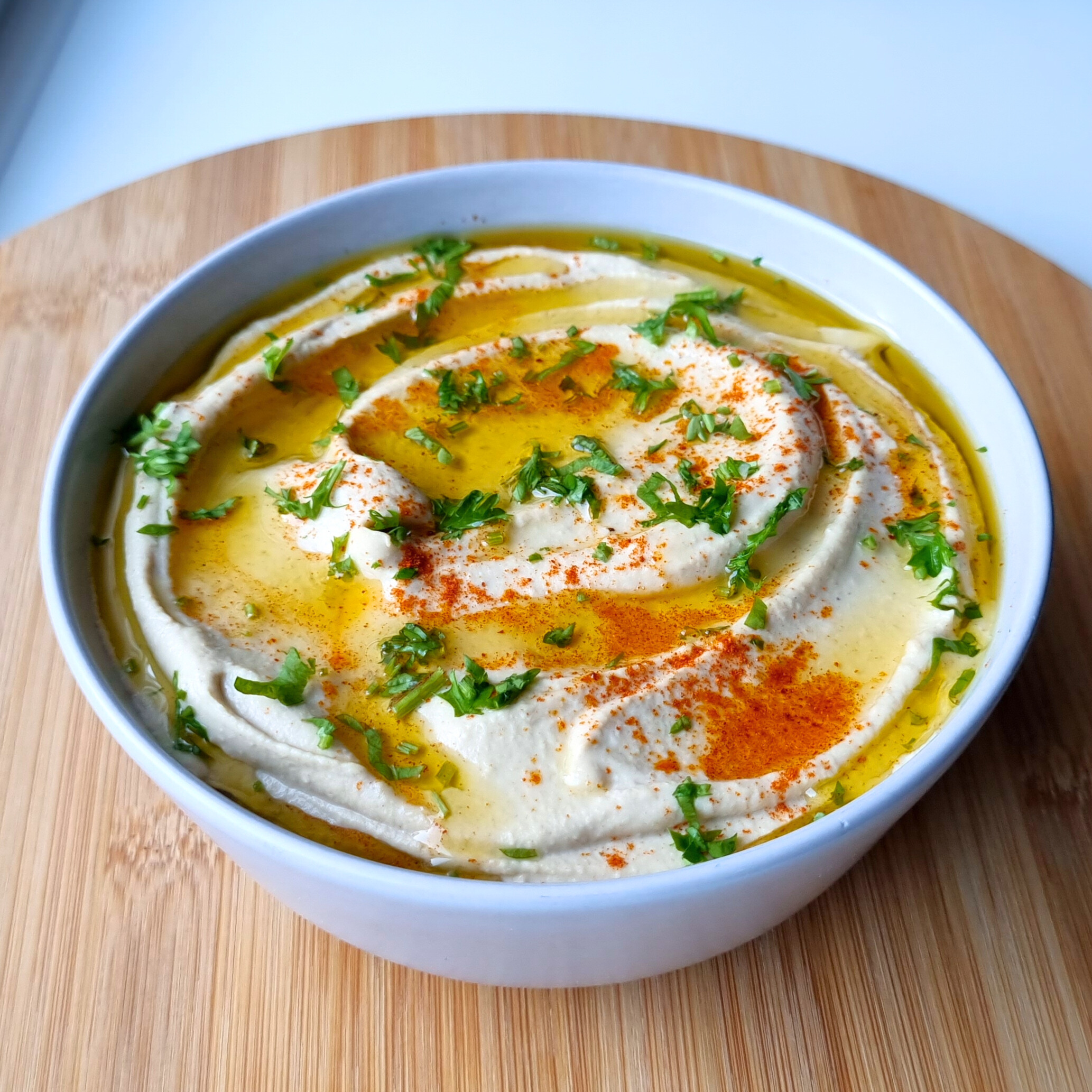 Zijdezachte hummus
