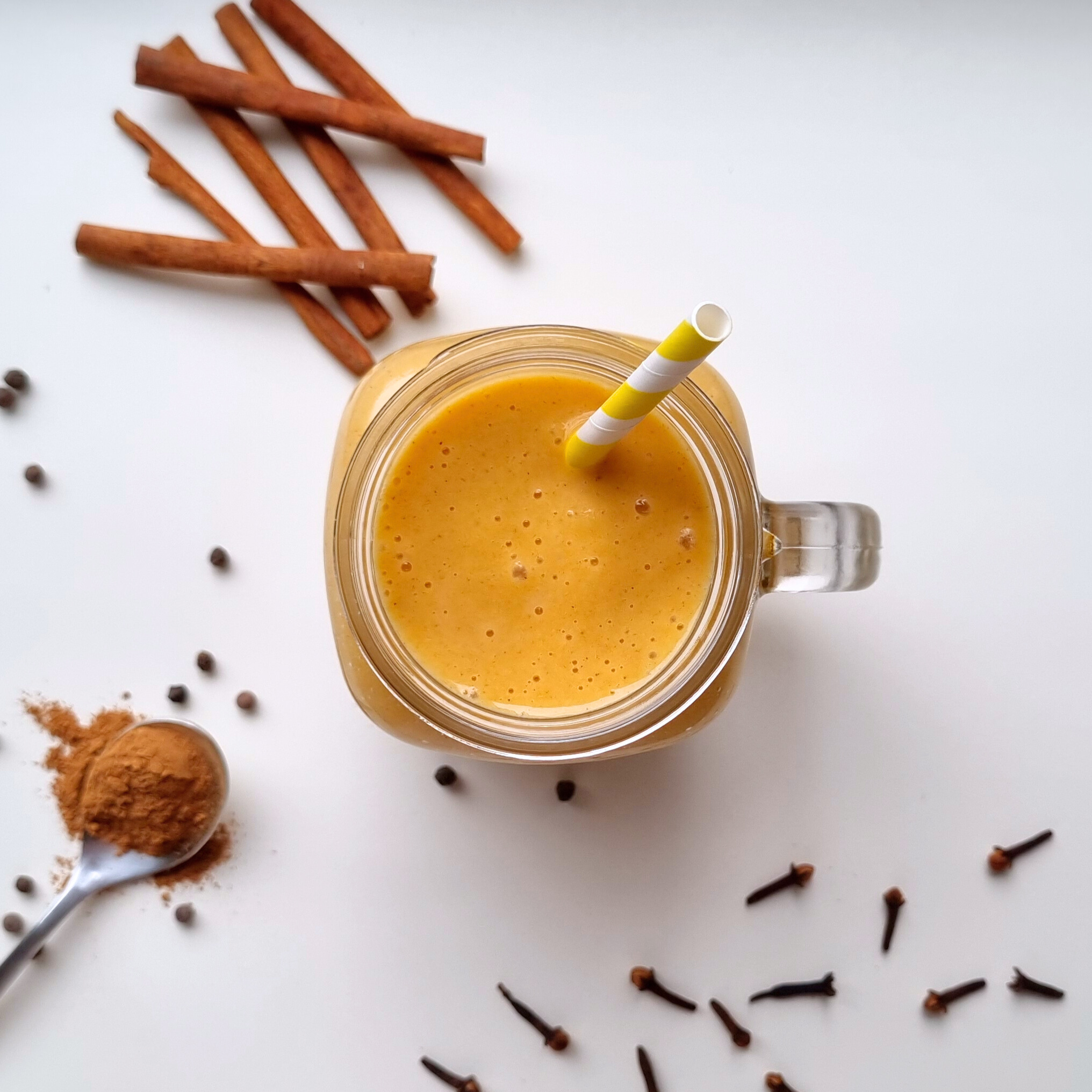 Herfstsmoothie met pompoen & pumpkin spice