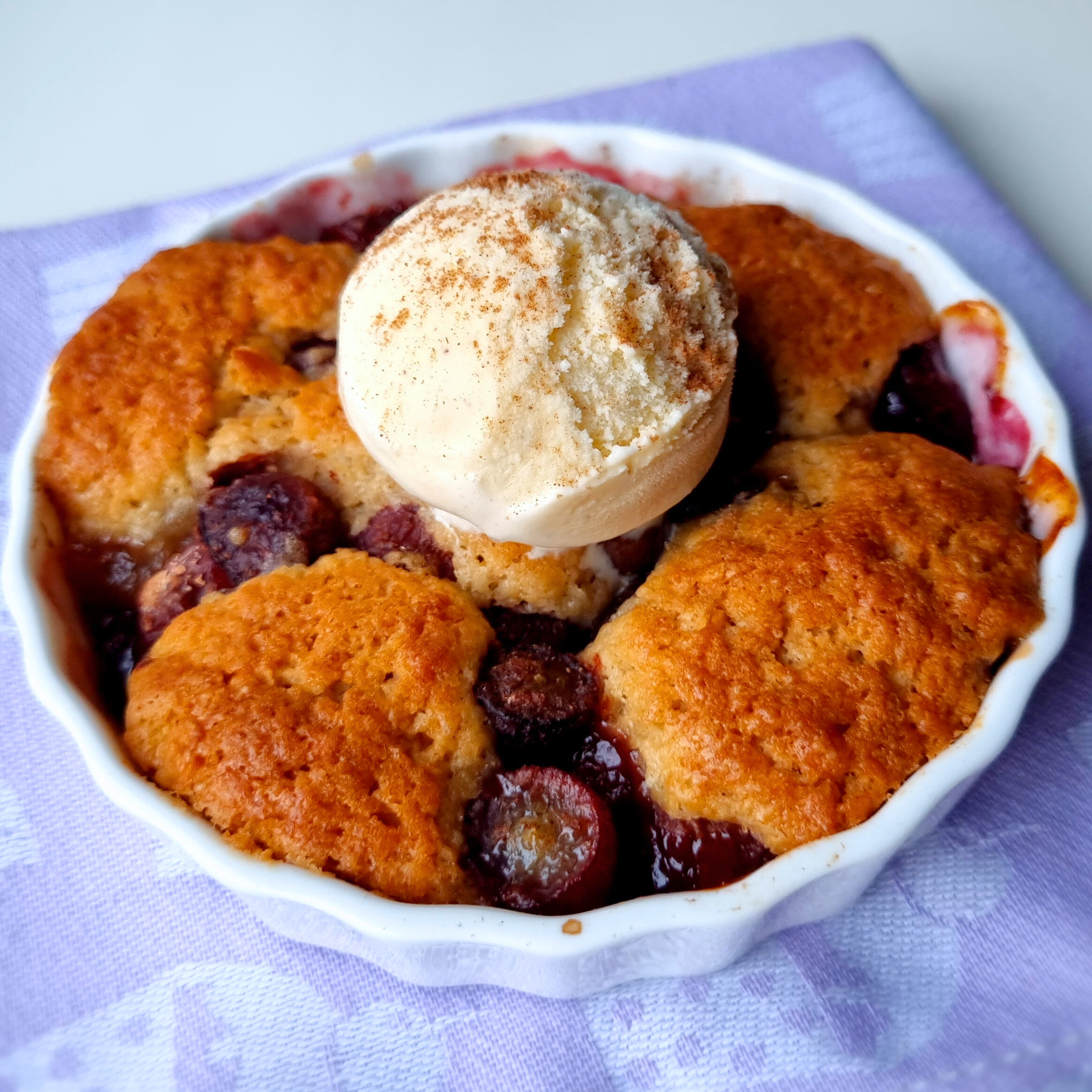 Amerikaanse cobbler van rode druiven