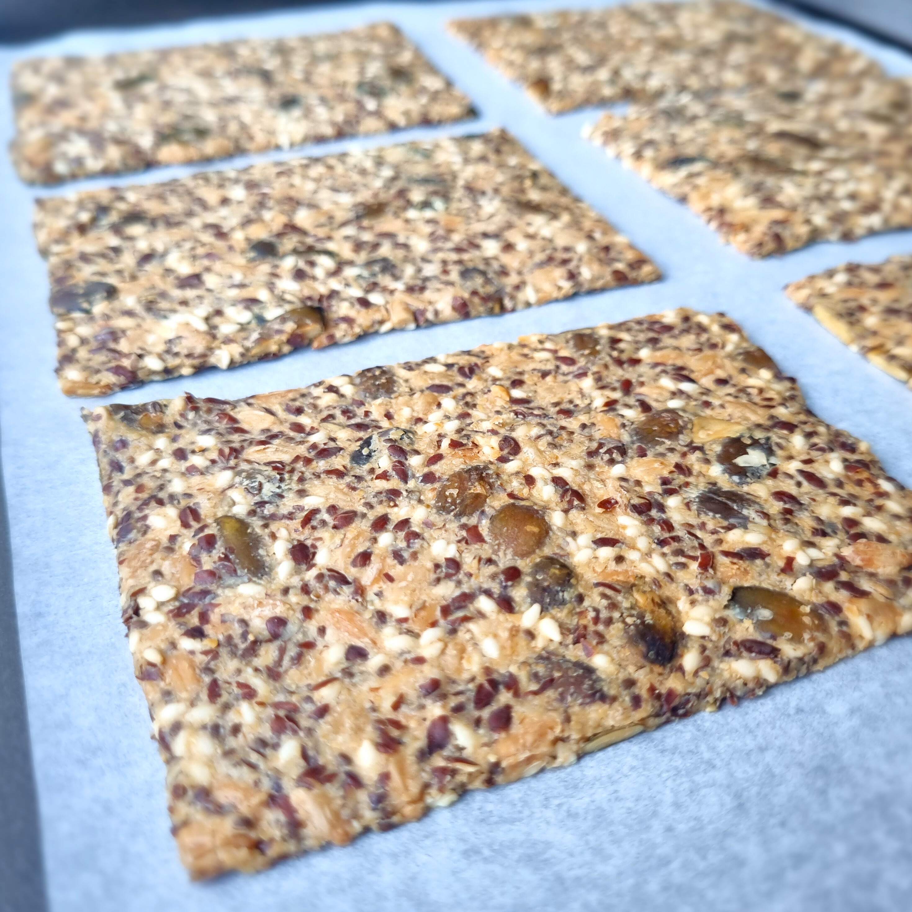 Gezonde havermoutcrackers boordevol pitten & zaden