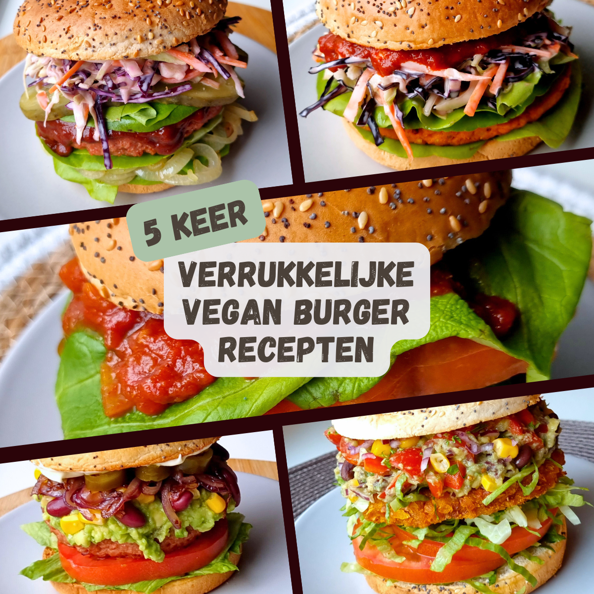 5x verrukkelijke vegan burger recepten