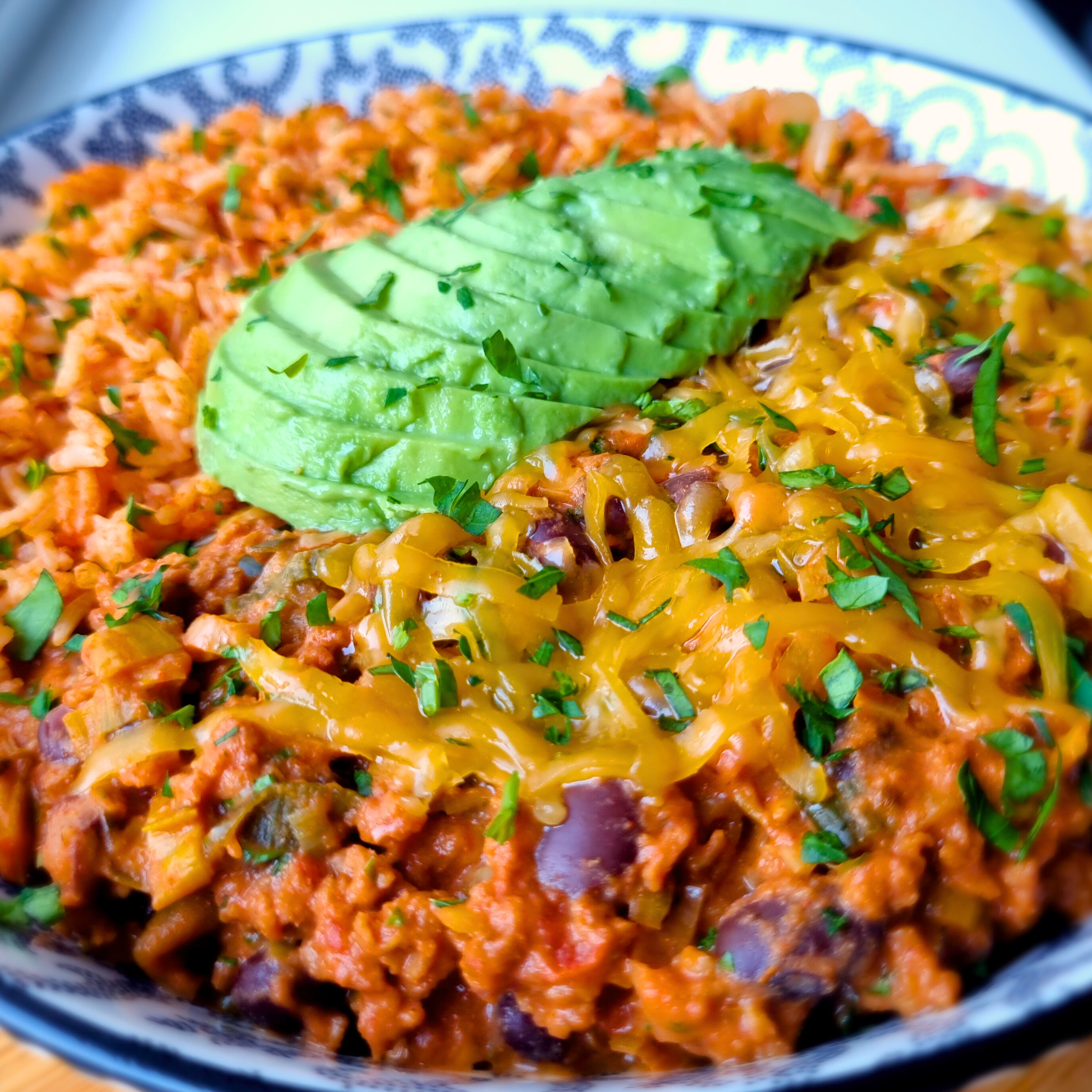 Vega chili met Mexicaanse rode rijst