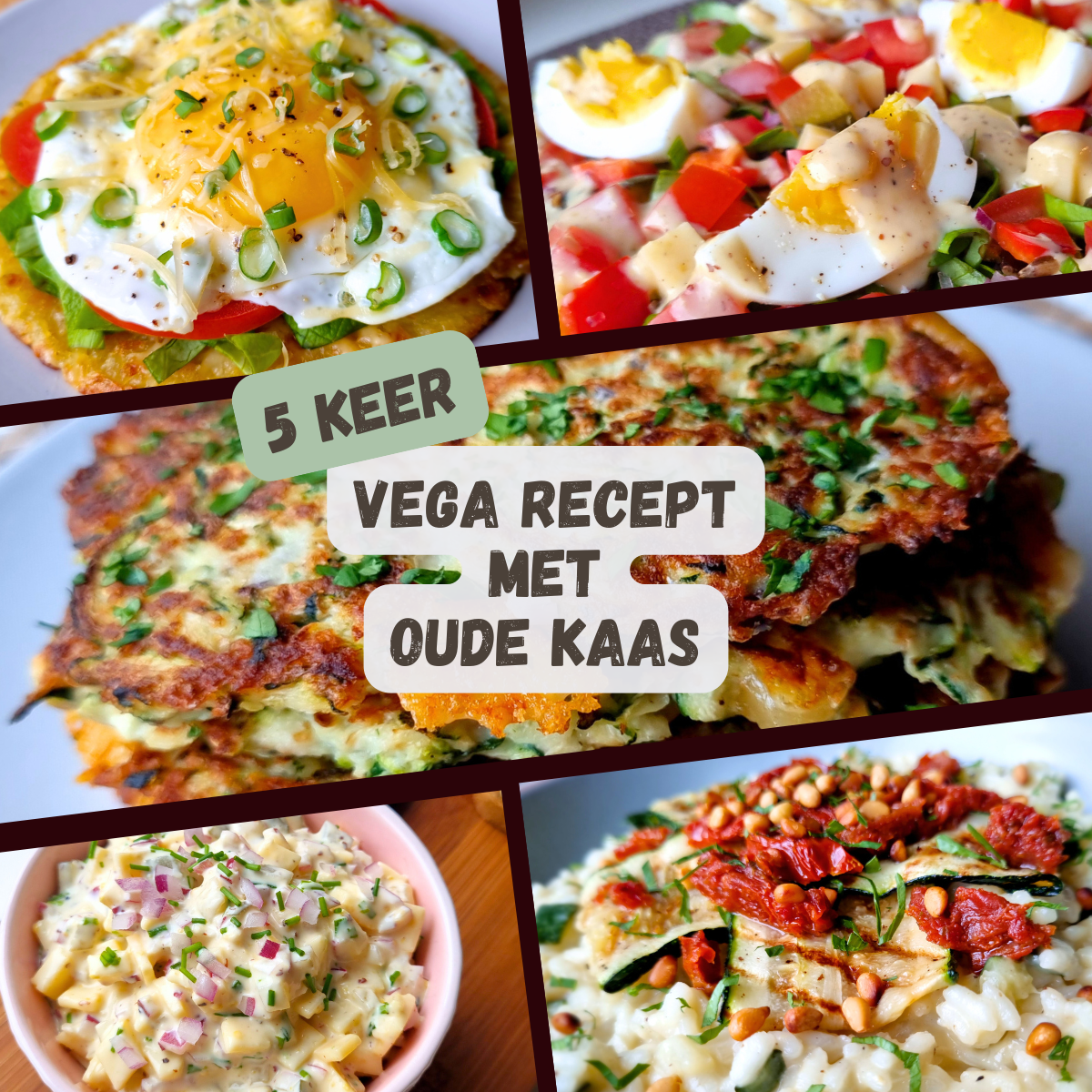 5x vega recept met oude kaas