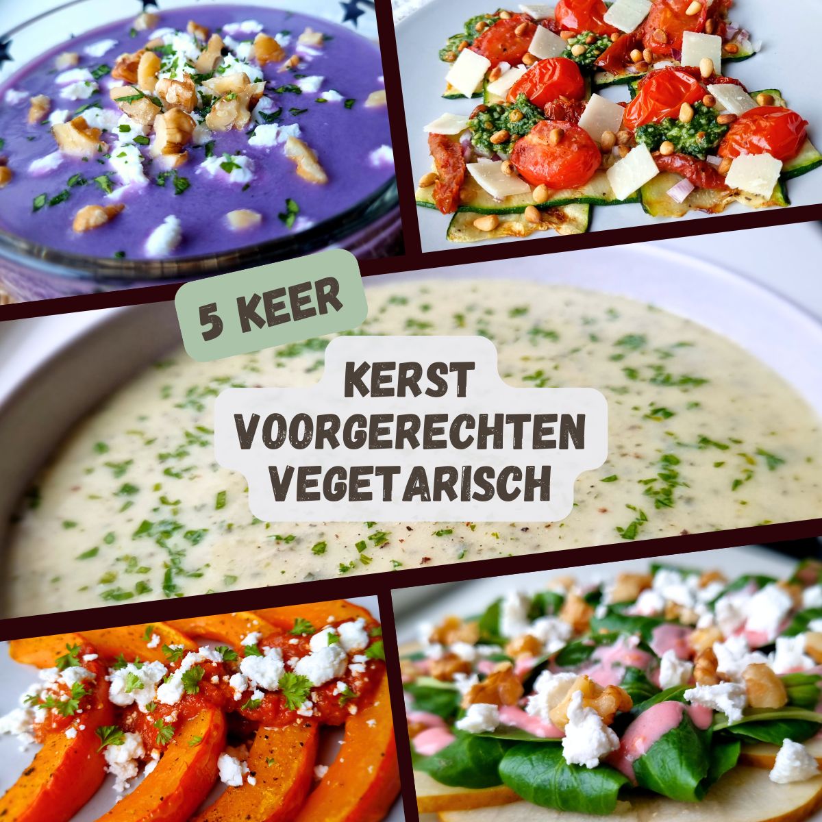 5x Kerst voorgerechten vegetarisch